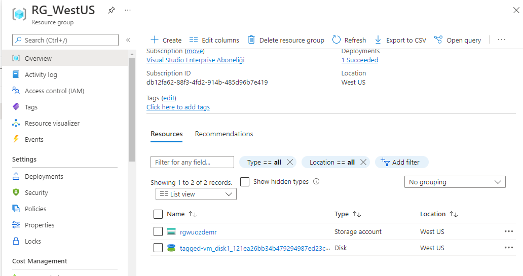 Microsoft Azure Resource Tagging - Microsoft Azure Ortamındaki ...